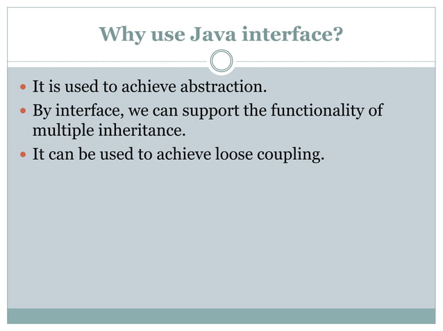 Interface in java ,multiple inheritance in java, interface ...