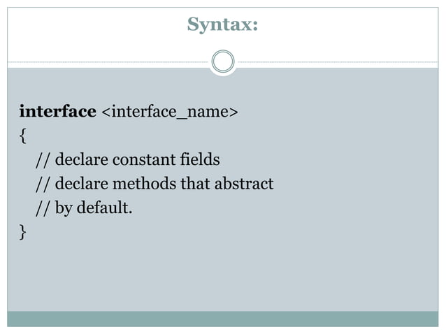 Interface in java ,multiple inheritance in java, interface ...
