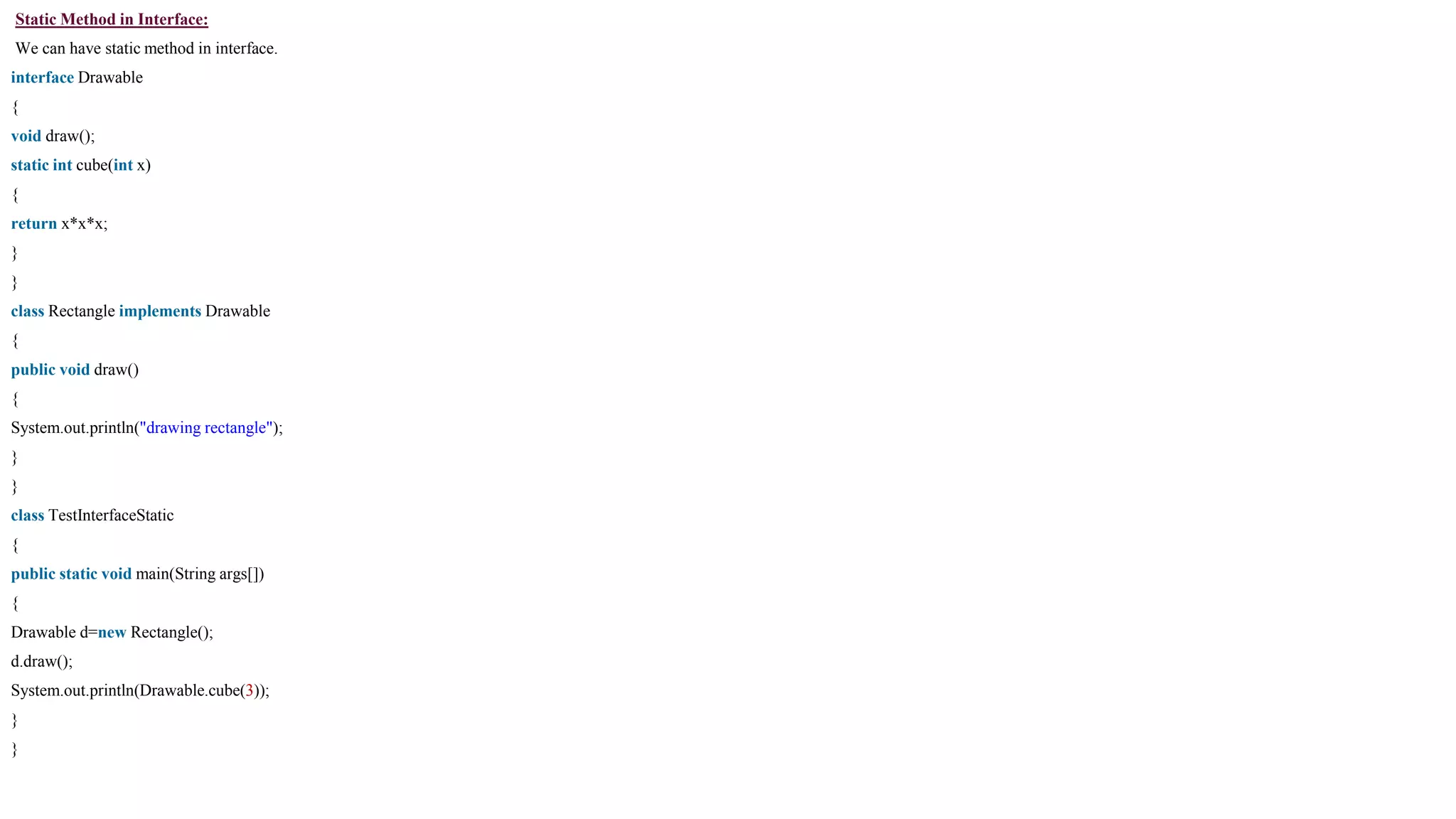 Interface in java | PPTX