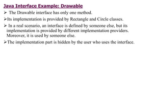 Interface in java | PPTX