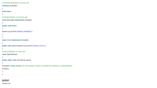 Interface in java | PPTX