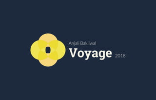 Anjali Bakliwal
Voyage 2018
 