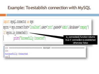 Interface Python with MySQL connectivity.pptx