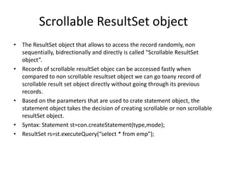 Interface result set | PPTX