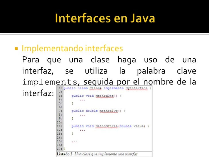 Interfaces en Java