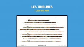 LES TIMELINES
I Love Your Work
 