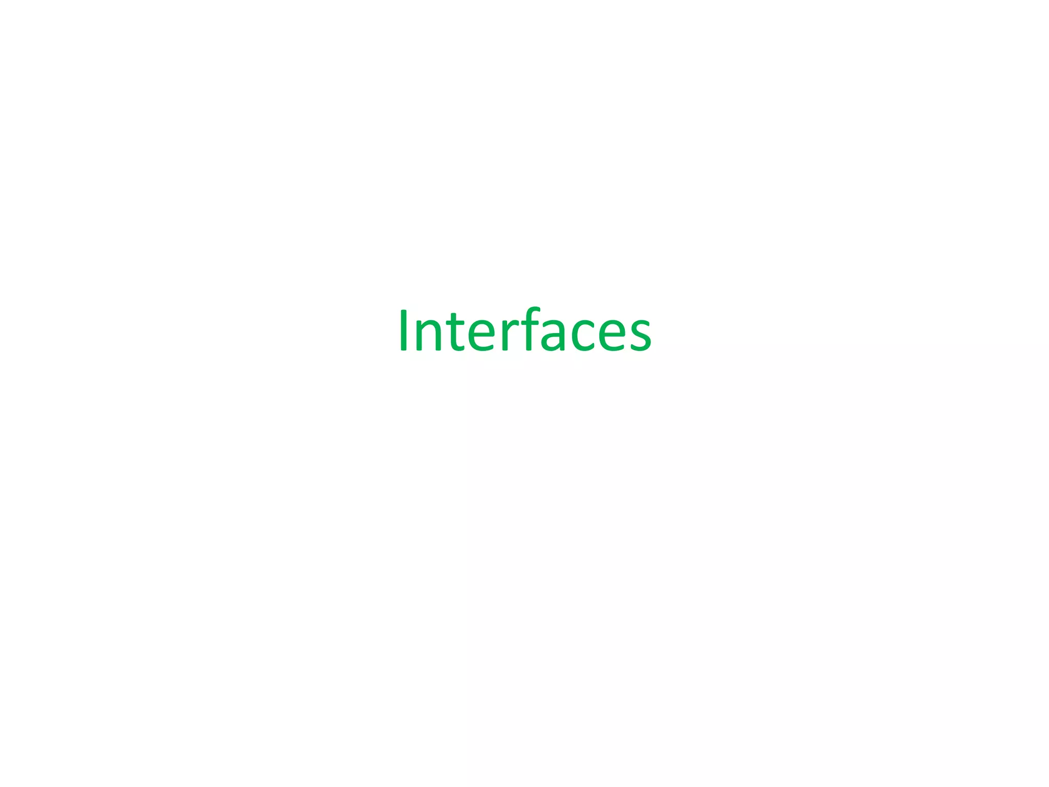 Java Interface | PPT