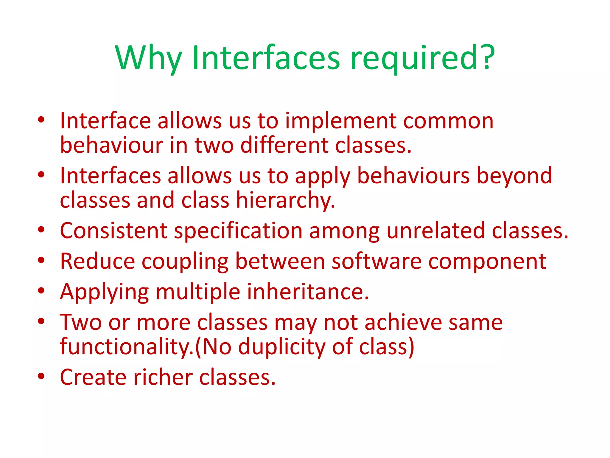 Java Interface | PPT