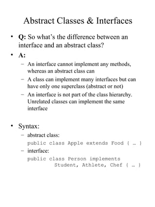 Interfaces implements,presentation in java.ppt