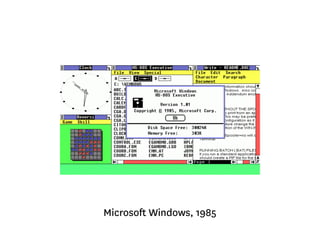 Grid Compass Microsoft Windows, 1985 
 
