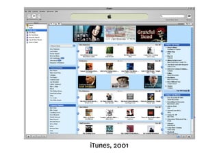 iTunes, 2001 
 