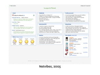 Netvibes, 2005 
 