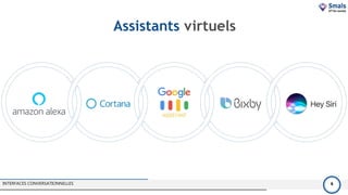 Assistants virtuels
INTERFACES CONVERSATIONNELLES 6
 