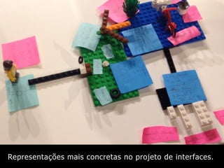 Representações mais concretas no projeto de interfaces.
 
