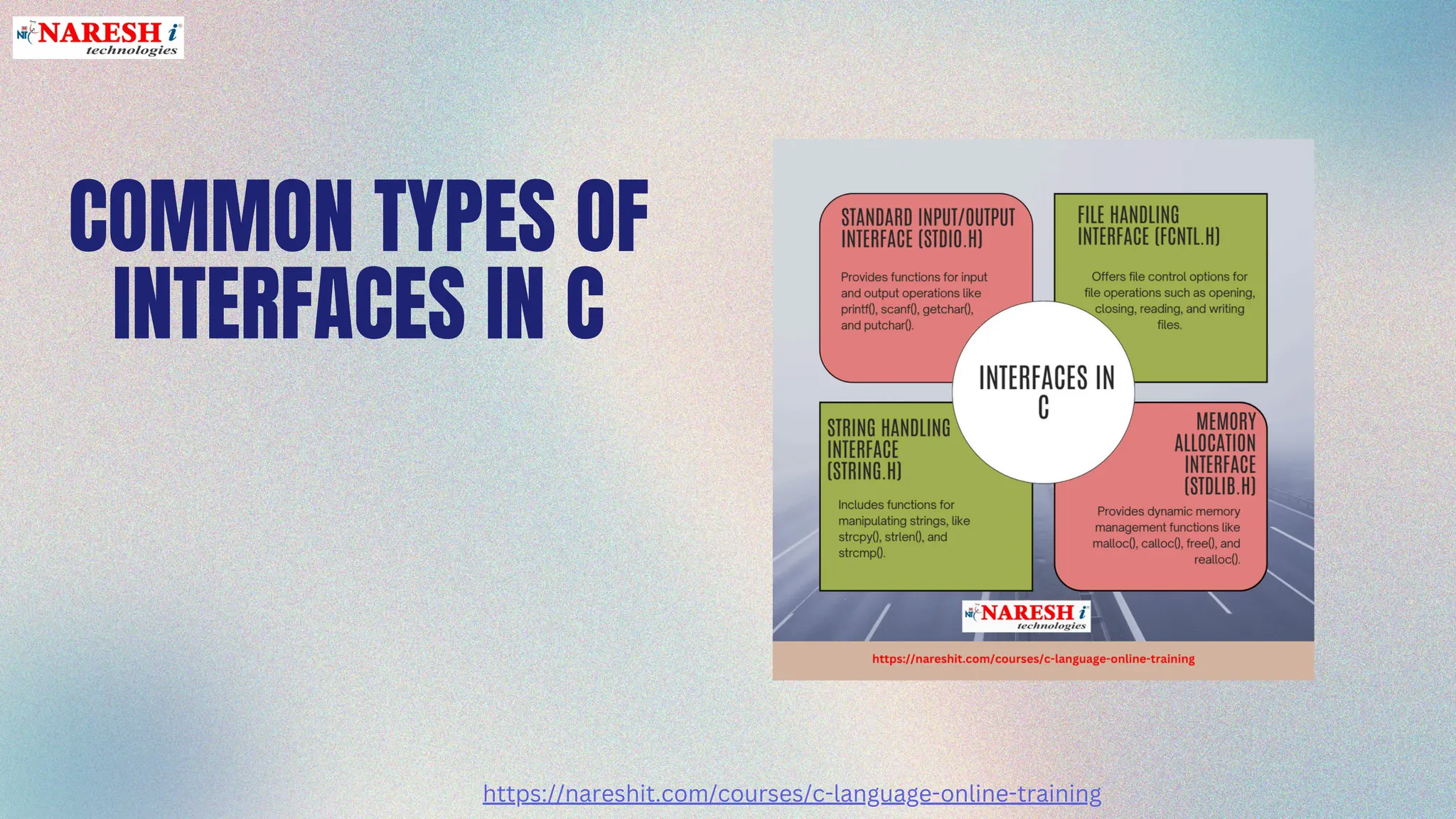 Design Interfaces in c in your real life- NareshIT | PPT