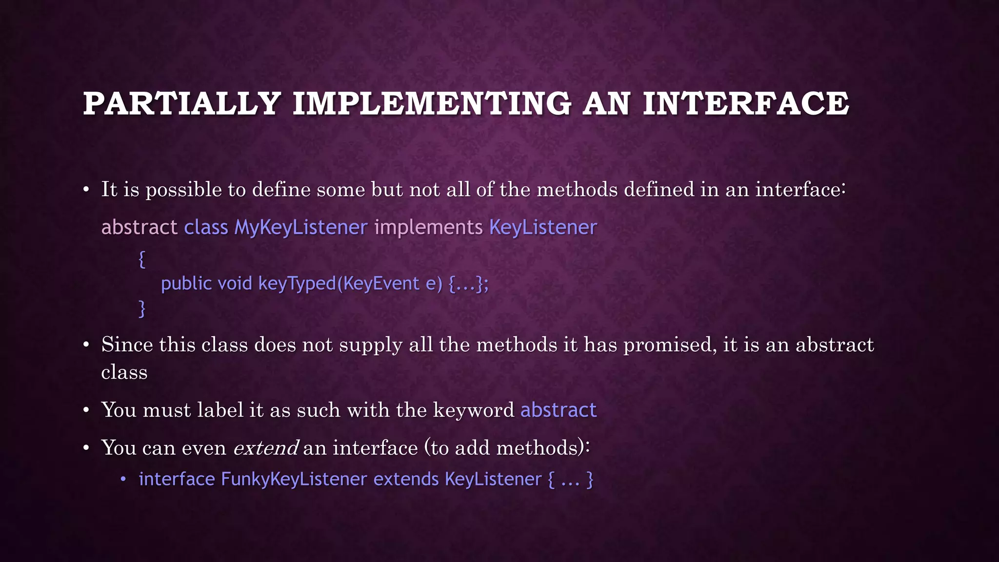 Interfaces in java | PPT