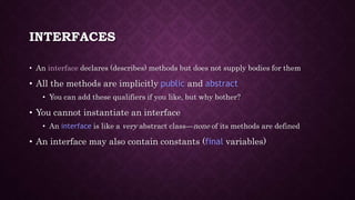 Interfaces in java | PPT