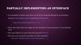 Interfaces in java | PPTX