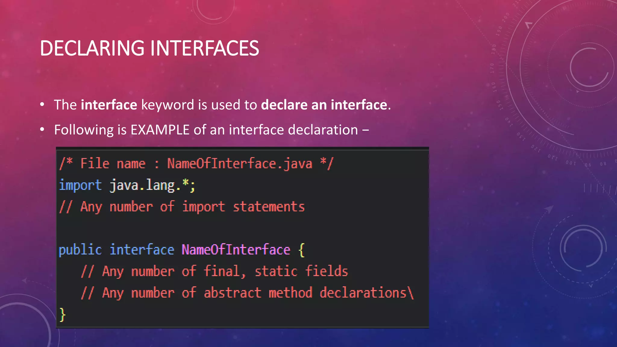 Interfaces in java | PPTX