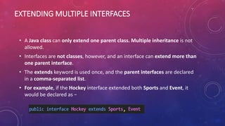 Interfaces in java | PPT