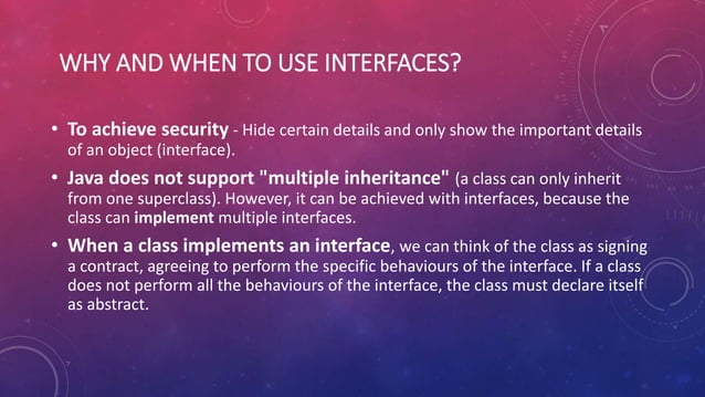 Interfaces in java | PPTX