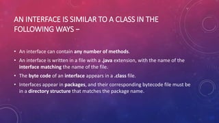 Interfaces in java | PPTX