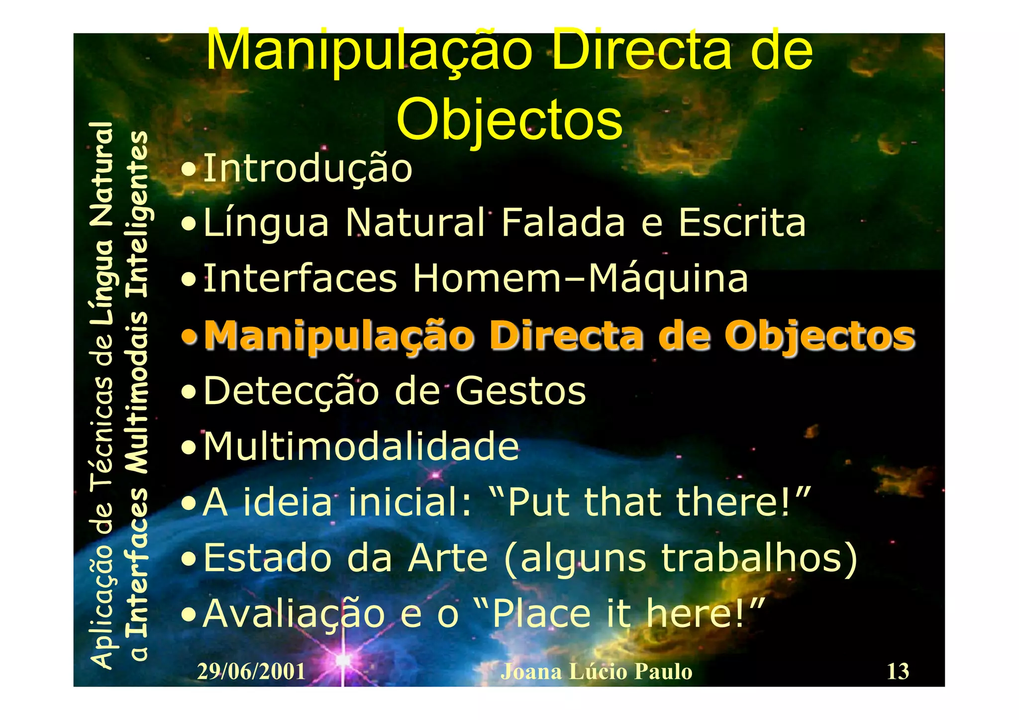 Interfaces Multimodais Inteligentes