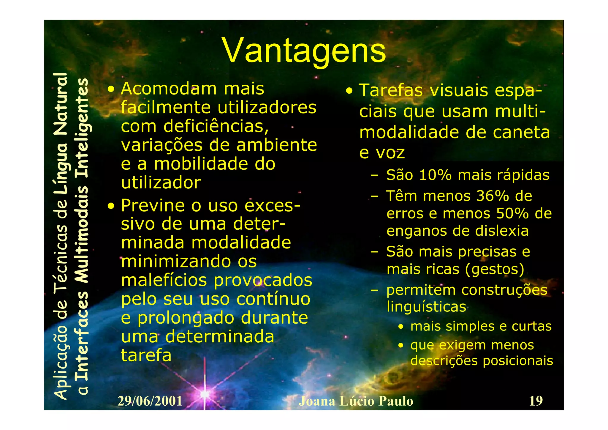 Interfaces Multimodais Inteligentes