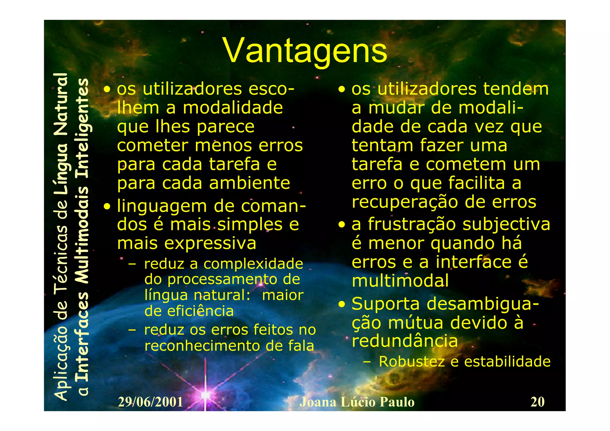 Interfaces Multimodais Inteligentes