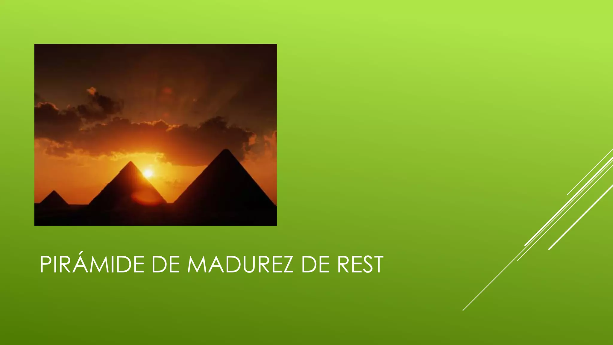 PIRÁMIDE DE MADUREZ DE REST
 