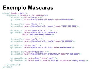 Exemplo Mascaras
 