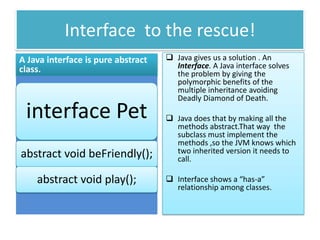 Interfaces in JAVA !! why?? | PPT