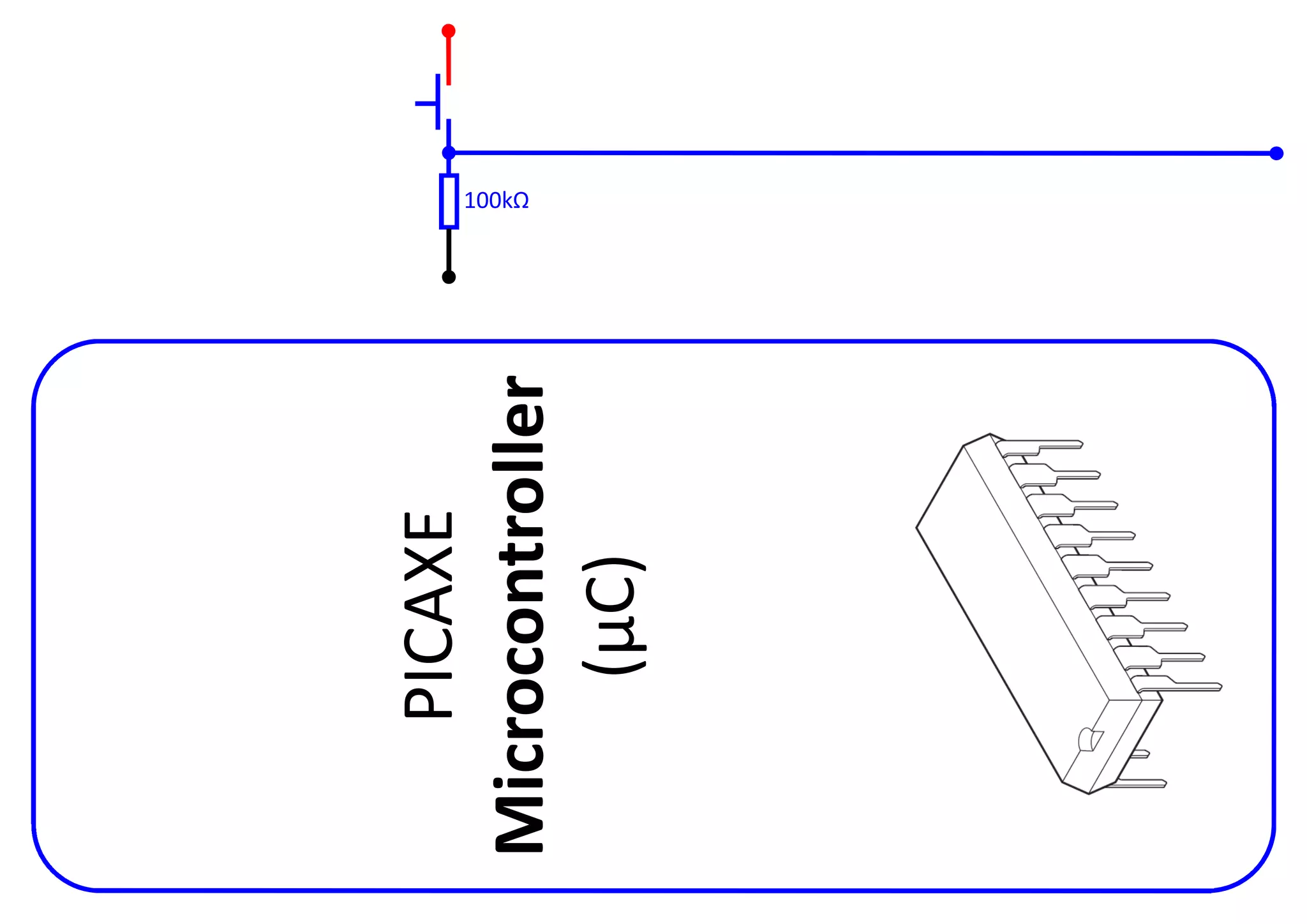 PICAXE
100kΩ
Microcontroller
(µC)