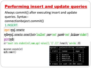 Interfacing python to mysql (11363255151).pptx