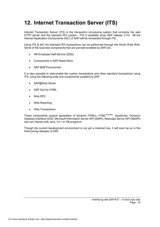 Interfacing sap - BDC | PDF