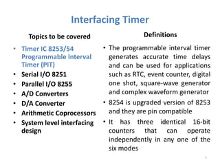 Interfacing with Timer IC.pptx interfacing with timer ic | PPT