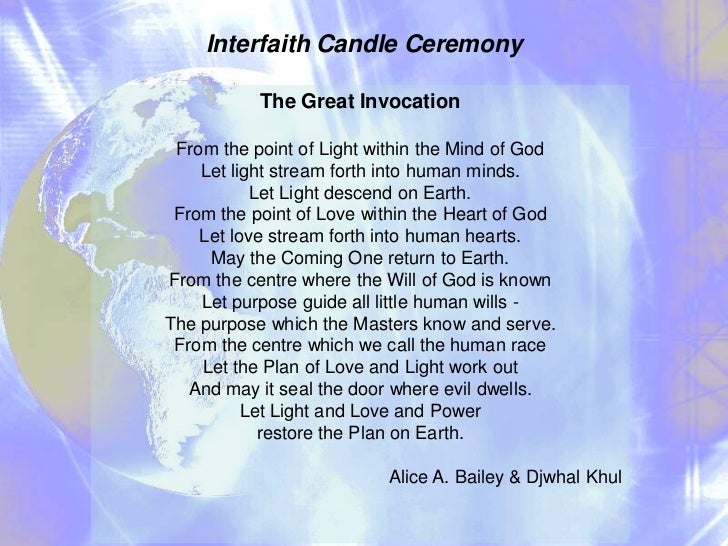 Interfaith Candle Lighting Ceremonies
