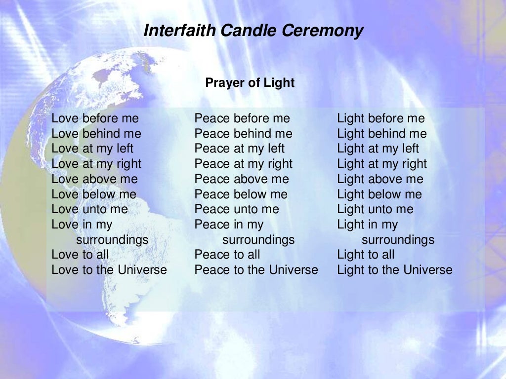 Interfaith Candle Lighting Ceremonies