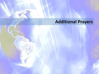Additional Prayers

 