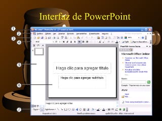 Interfaz de PowerPoint 