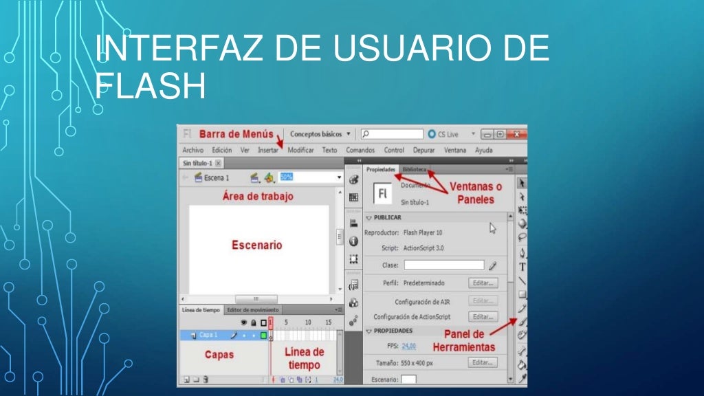 Interfaz de usuario de flash