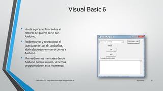 Interfaz visual basic 6 y arduino | PDF