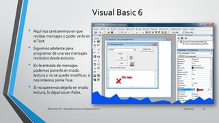 Interfaz visual basic 6 y arduino | PDF