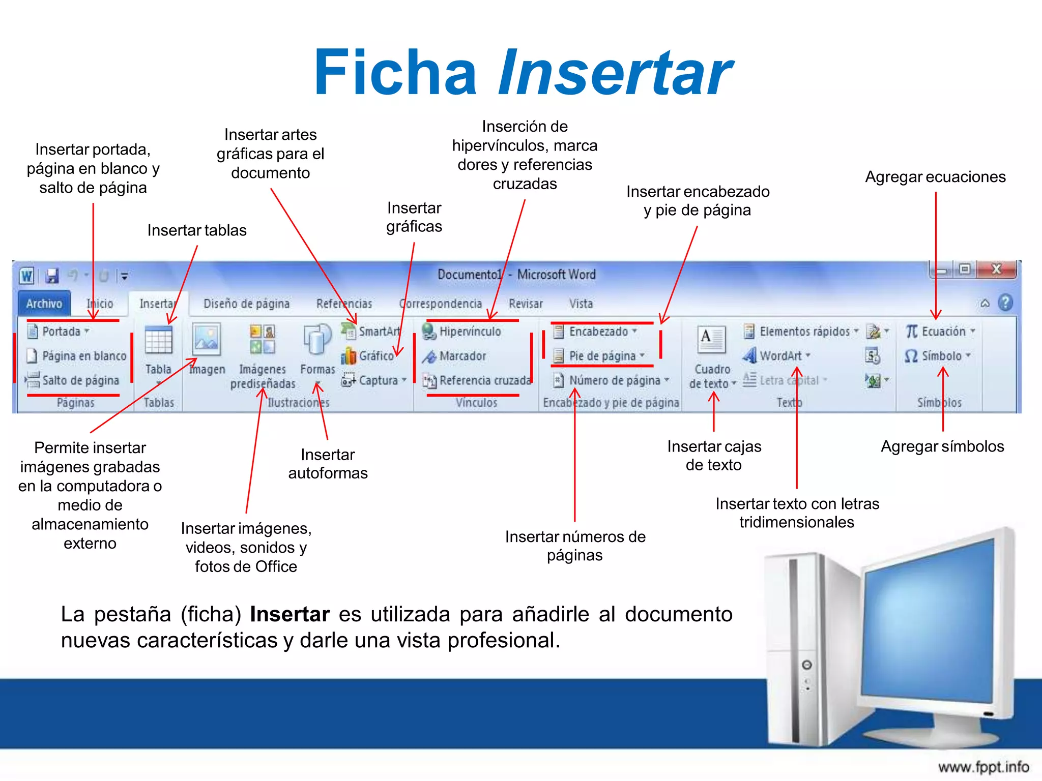 Interfaz word | PPT