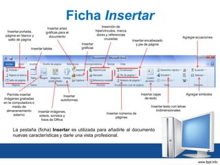 Interfaz word | PPTX