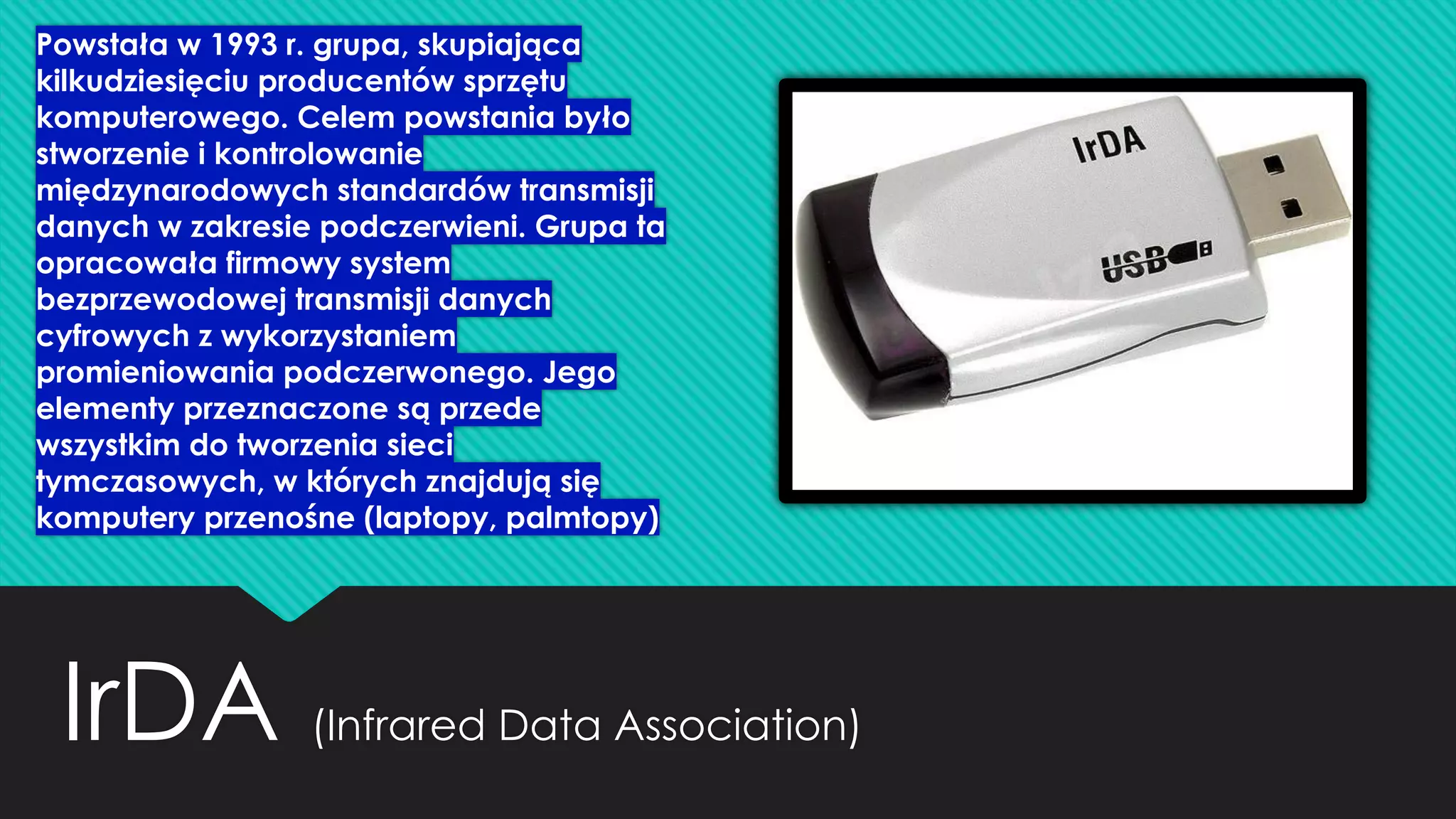 Złącze Irda Do Komunikacji Bezprzewodowej Jest www.slideshare.net