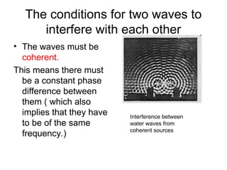 interference and diffraction of light using youngs | PPT