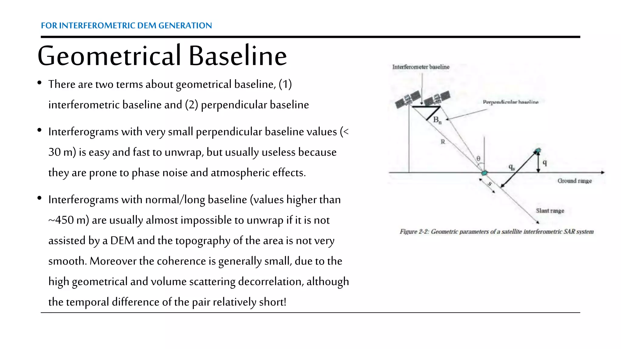 How to choose SAR satellite imagery for a good interferometric ...