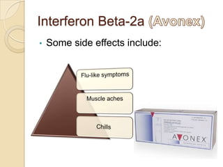 Interferon Beta-2a
•

Some side effects include:

 
