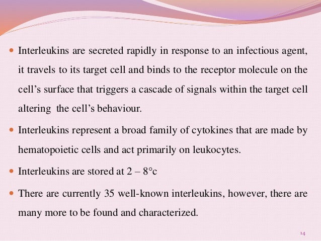 Interferons & interleukines